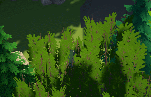 개발 초기 더미 모델링 + 실루엣 