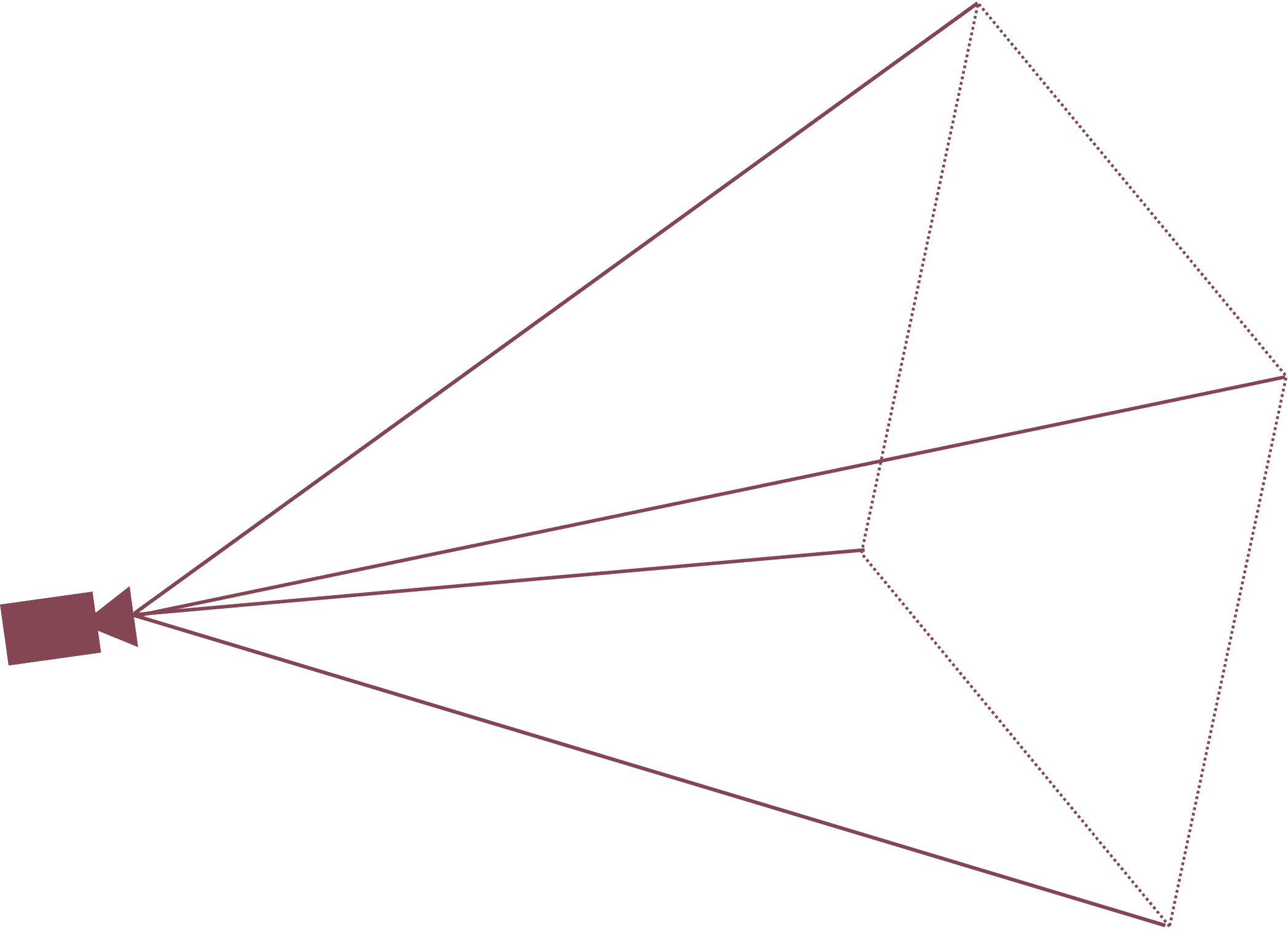 화각을 매개로하는 화면 구성